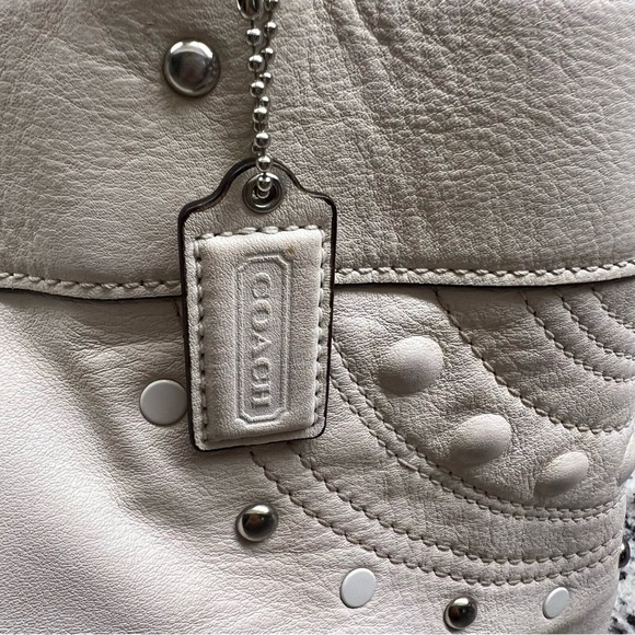 Coach Leather with Studded Applicate Satchel - 16273 - Picture 3 of 11